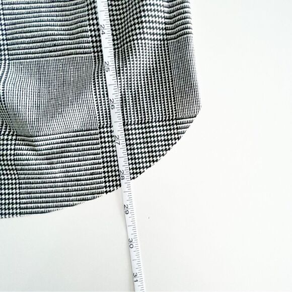 Tribal Tunic Blouse Houndstooth Soft Black White V-Neck Women's S Stretchy - Picture 8 of 8